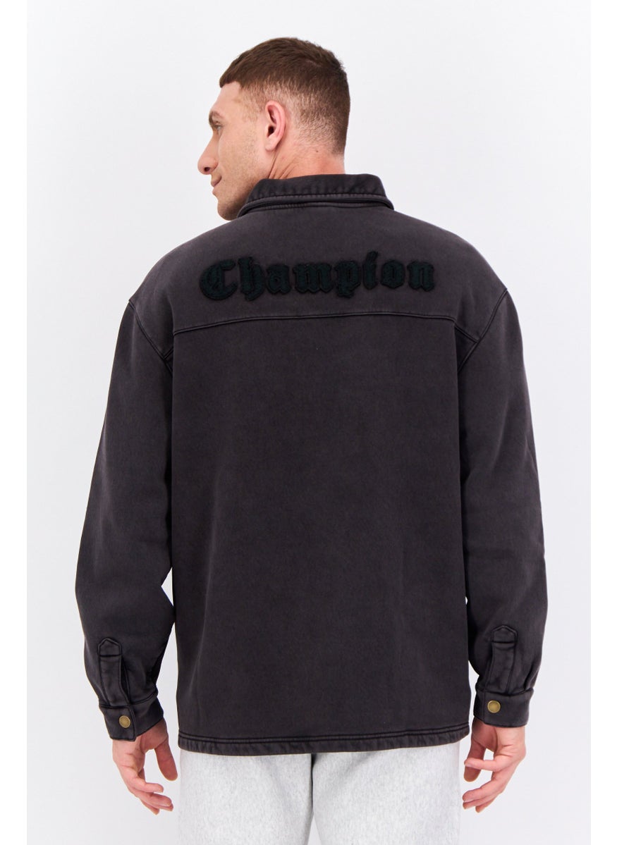 Champion - Men Custom Fit Long Sleeve Outdoor Jacket, Charcoal - Image 1