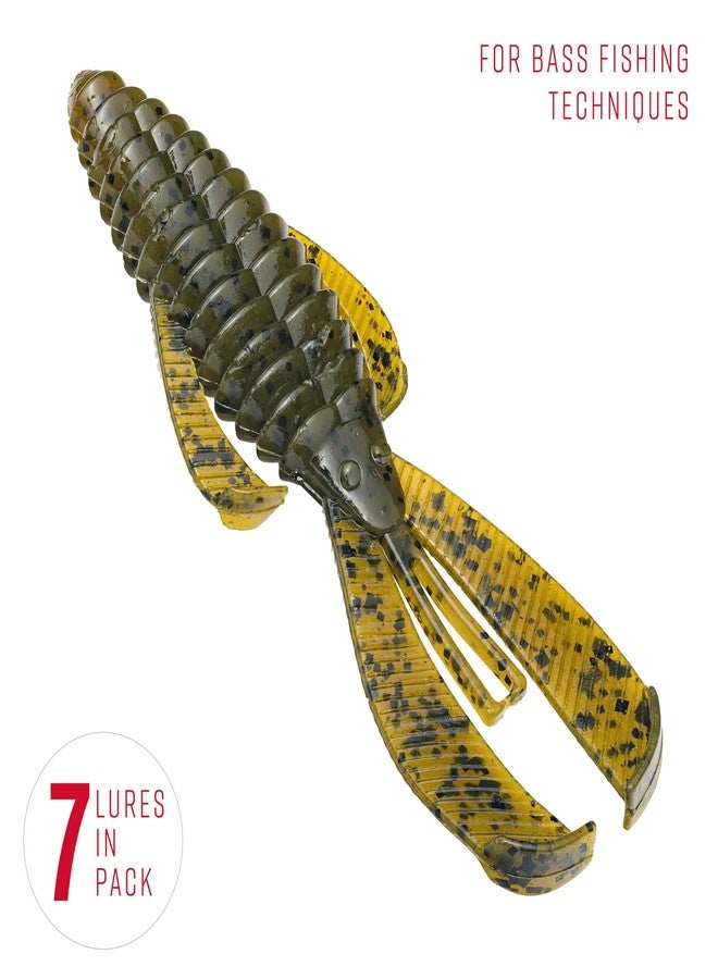 Strike King (RGBUG-46) Rage Bug 4 Fishing Lure, 46 - Green Pumpkin, 4", Flanges for Consistent, Subtle Action - Image 3