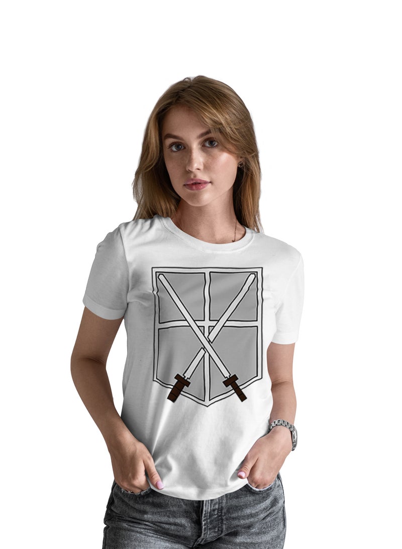 Fashion World Cotton T-shirt Printed with High-quality Anime Attack on Titan - Image 1