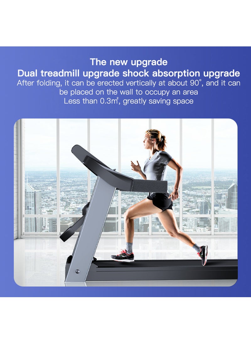 Sharpdo 1-10 km/h Household LED Display Foldable Electric Treadmill 121*58.5*105cm - Image 3