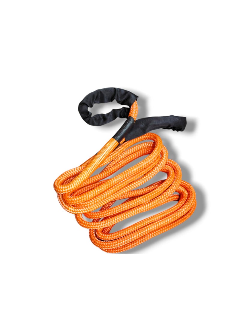 3 اكس ار 3XR حبل سحب حركي للطرق الوعرة، 14300 كجم 25 مم × 9 م، حبل سحب شديد التحمل بنسبة مرونة 35%، ملحقات الطرق الوعرة لسيارة جيب، شاحنة، مركبة رباعية الدفع، مركبة رياضية متعددة الاستخدامات (برتقالي) - Image 2