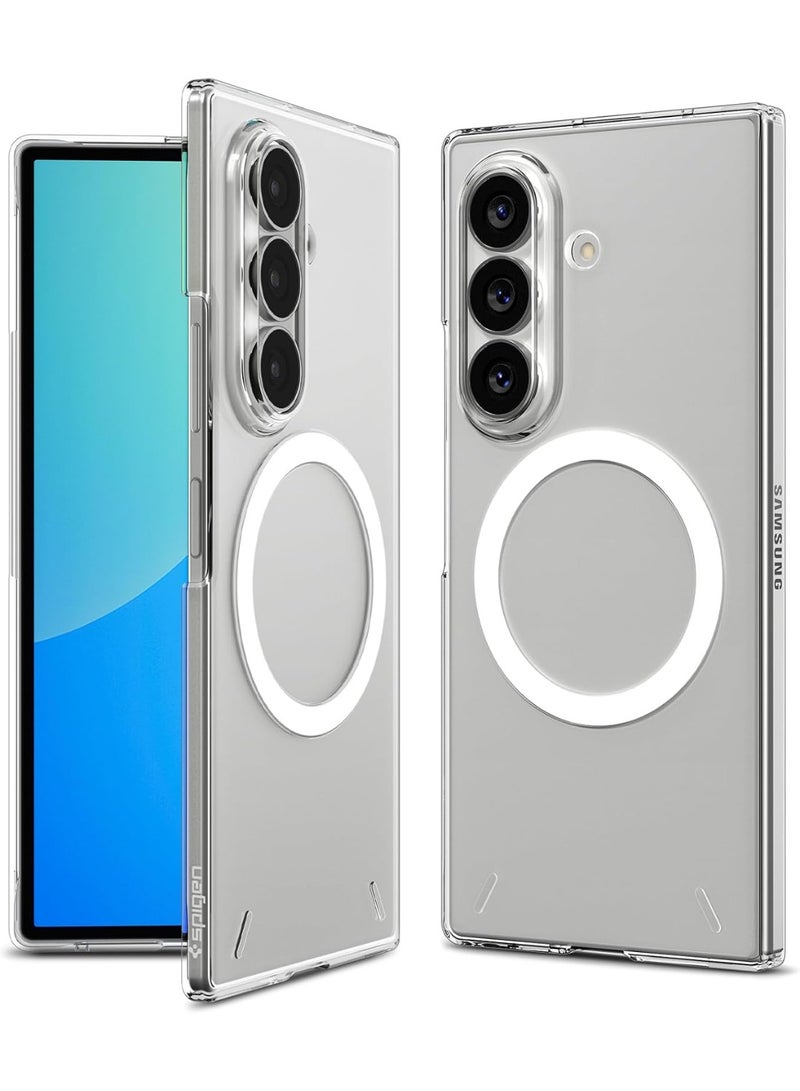 Spigen Air Skin MagFit Samsung Galaxy Z Fold 8 ULTRA Case [MagSafe compatible] Ultra Slim Thin Cover (2026) - Clear White - Image 1