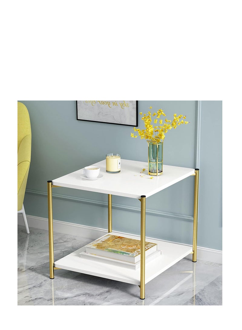 طاولة شاي القهوة الحديثة أثاث غرفة المعيشة طاولة جانبية مربعة من الرخام - Image 1