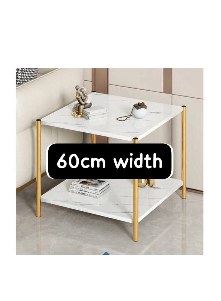 طاولة شاي القهوة الحديثة أثاث غرفة المعيشة طاولة جانبية مربعة من الرخام - Image 3