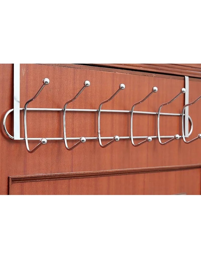 Generic Over Door Coat Hook-Hanger Rack Chrome Hook Silver  - Image 3