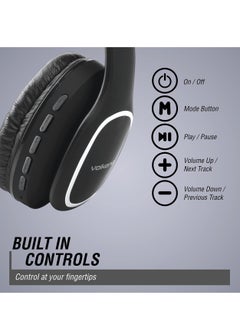 Volkano Volkano Phonic Series Bluetooth full size Headphones - Black  - Image 2