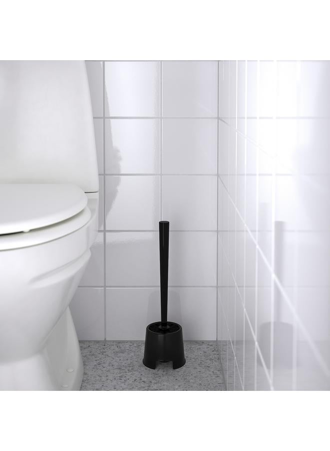 erorex Toilet Brush/Holder, Black - Image 2