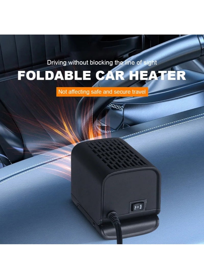 AROAQ 12V Car Electric Heater Fan 120W Heater Fan Combo 360 Rotating Auto Windshield Defroster Defogging Defrosting Heating Fan  - Image 2
