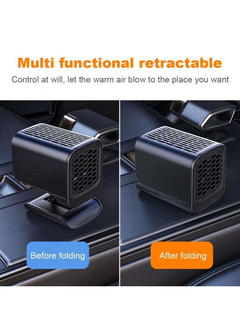 AROAQ 12V Car Electric Heater Fan 120W Heater Fan Combo 360 Rotating Auto Windshield Defroster Defogging Defrosting Heating Fan  - Image 4