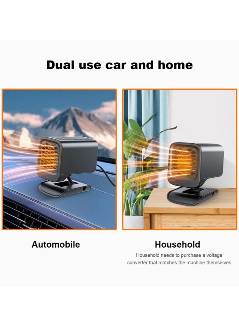 AROAQ 12V Car Electric Heater Fan 120W Heater Fan Combo 360 Rotating Auto Windshield Defroster Defogging Defrosting Heating Fan  - Image 5