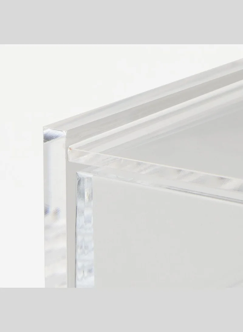 MUJI Clear Two-Drawer Stationery Organizer