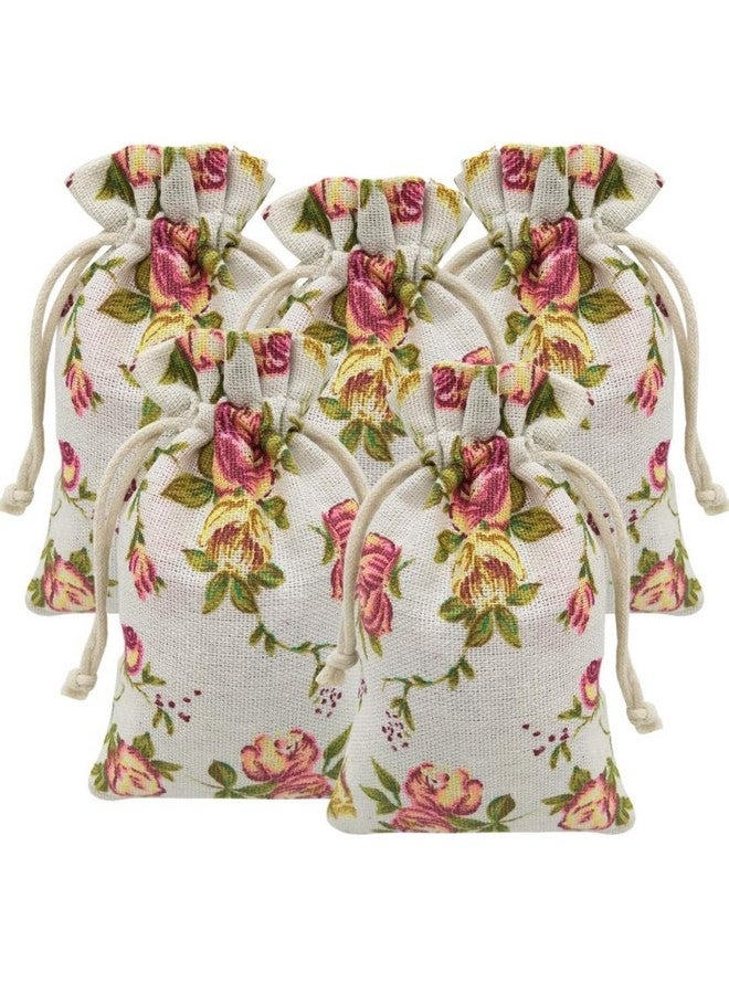 VRB Dec حقائب بوتلي VRB ديس تيم 10 قطع للهدايا/الهدايا المرتجعة، حقائب هدايا صغيرة/حقائب بوتلي من الجوت/حقيبة للهدايا، حقائب هدايا، هدايا العودة لعيد ديوالي، حقيبة يد نسائية شاجون، حقائب حلوى (اللون 6)، متعددة الألوان - Image 1