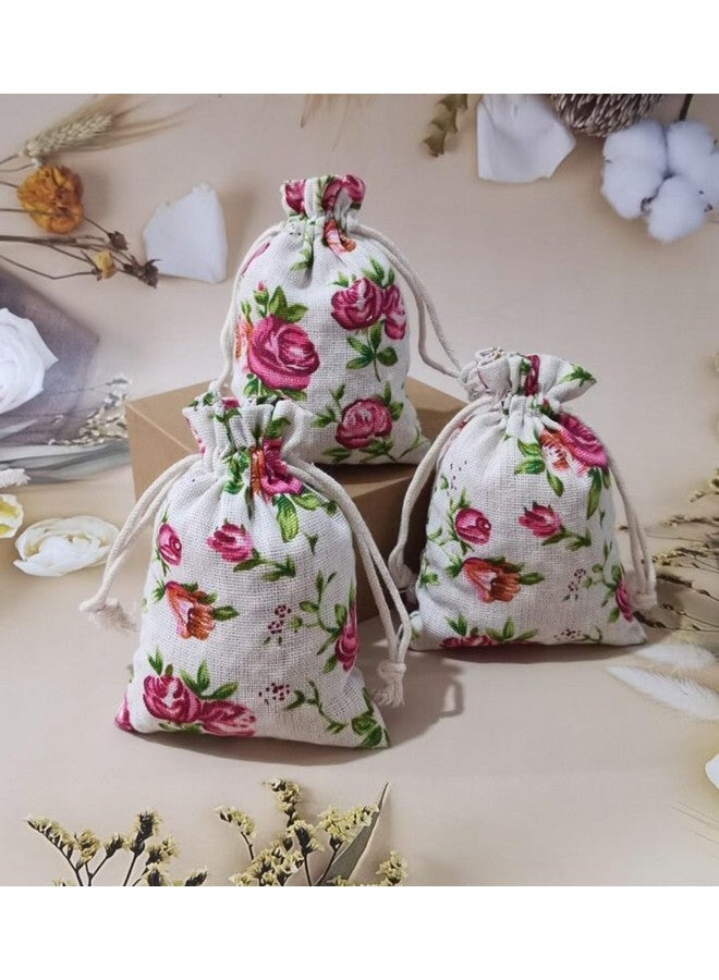 VRB Dec حقائب بوتلي VRB ديس تيم 10 قطع للهدايا/الهدايا المرتجعة، حقائب هدايا صغيرة/حقائب بوتلي من الجوت/حقيبة للهدايا، حقائب هدايا، هدايا العودة لعيد ديوالي، حقيبة يد نسائية شاجون، حقائب حلوى (اللون 6)، متعددة الألوان - Image 4