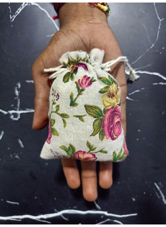 VRB Dec حقائب بوتلي VRB ديس تيم 10 قطع للهدايا/الهدايا المرتجعة، حقائب هدايا صغيرة/حقائب بوتلي من الجوت/حقيبة للهدايا، حقائب هدايا، هدايا العودة لعيد ديوالي، حقيبة يد نسائية شاجون، حقائب حلوى (اللون 6)، متعددة الألوان - Image 3