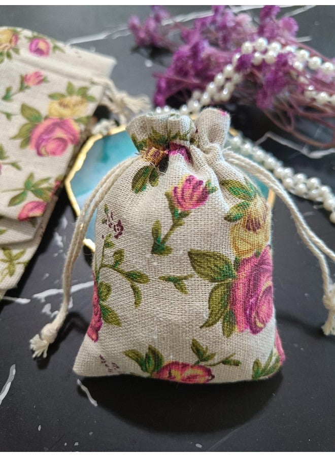 VRB Dec حقائب بوتلي VRB ديس تيم 10 قطع للهدايا/الهدايا المرتجعة، حقائب هدايا صغيرة/حقائب بوتلي من الجوت/حقيبة للهدايا، حقائب هدايا، هدايا العودة لعيد ديوالي، حقيبة يد نسائية شاجون، حقائب حلوى (اللون 6)، متعددة الألوان - Image 2