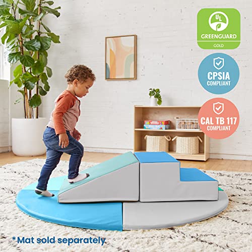 ECR4Kids Softzone Little Me Climb and Slide, Toddler Playset, Contemporary, 2-Piece - Image 4