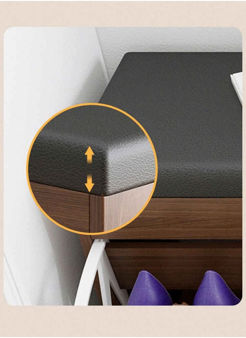 XiuWoo Modern StyleLeather Entryway Shoe Storage Bench Seat Shoe Organizer Shoe Cabinet with Hidden Shoe Rack for Home Entry Bed Room  - Image 4