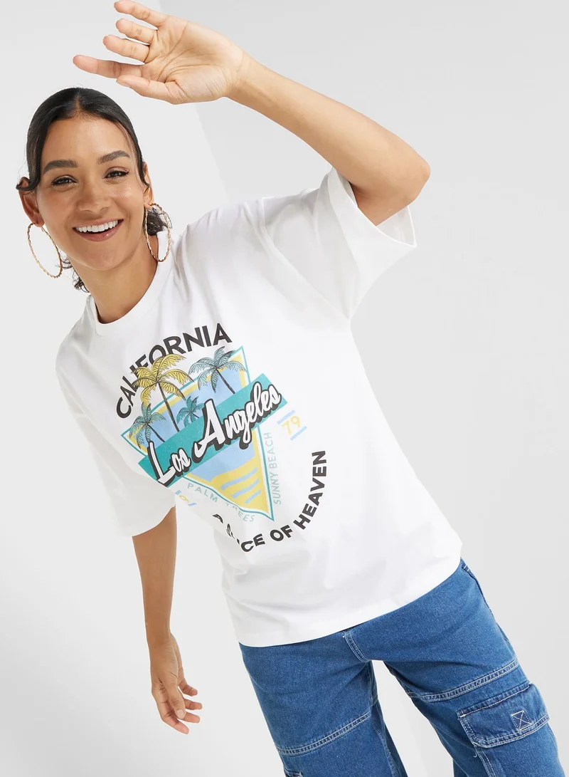 Ginger Crew Neck Graphic T-shirt