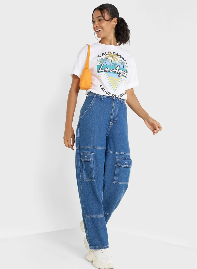 Ginger Crew Neck Graphic T-shirt