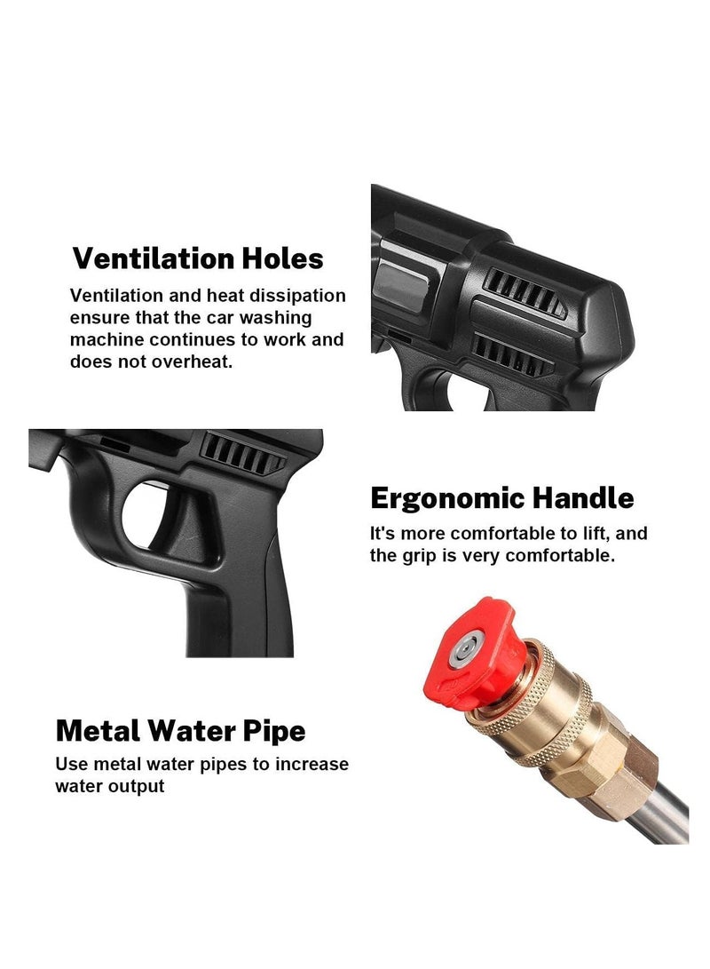 48V 25000mAh 30Bar Cordless High Pressure Car Washer with Nozzles Water Gun Set Garden Cleaning Jet Washing Machine - Image 4