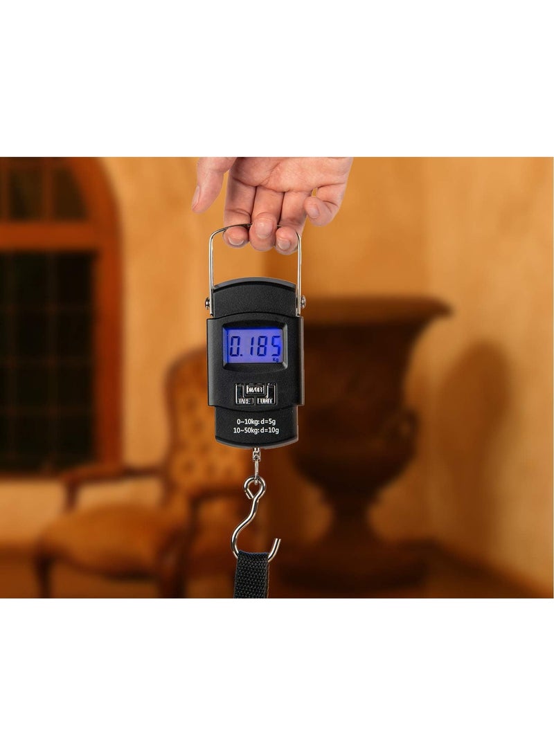 SCALE Portable Digital Hanging Scale – 50kg/110lb | Luggage, Groceries, Courier & Household Use | LCD Display, Tare & Unit Functions - Image 3