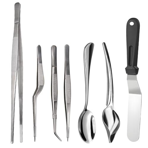 Tangoowal Culinary Specialty Tools Set,Professional Chef Cooking Plating Kit, 7 Pieces, Stainless Steel - Image 1