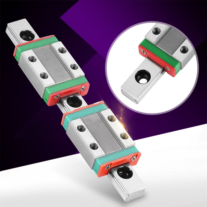 MGN9B 100mm Linear Guide Rail 9mm Width with 2pcs MGN9B Rail Block - Image 3