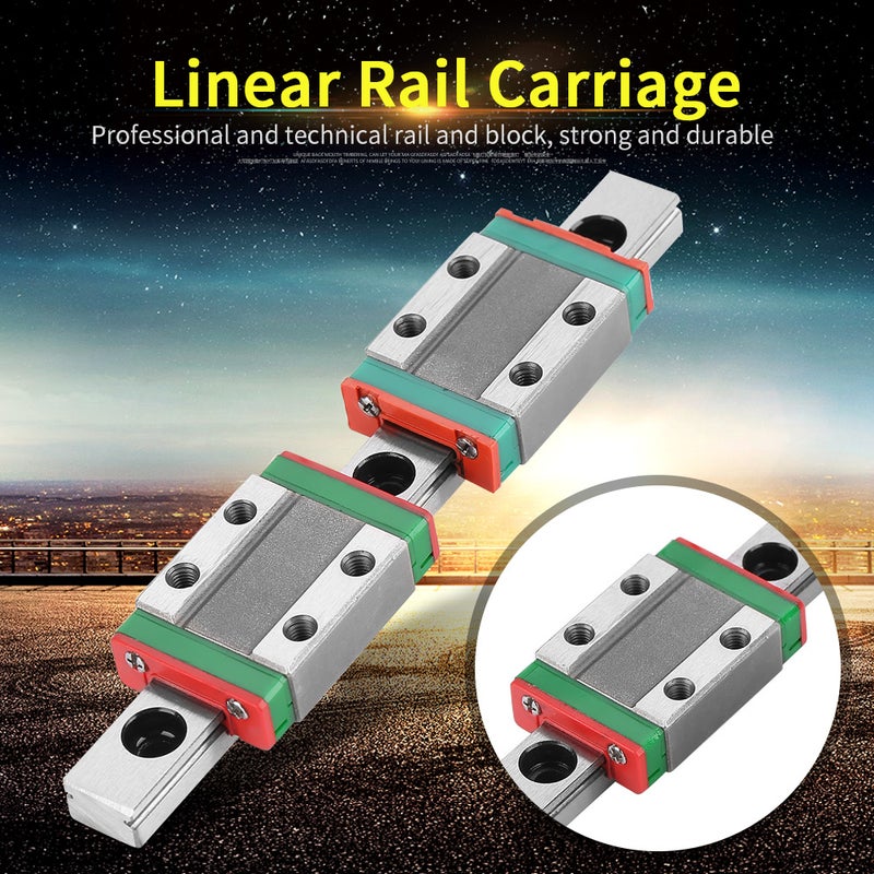 MGN9B 100mm Linear Guide Rail 9mm Width with 2pcs MGN9B Rail Block - Image 2