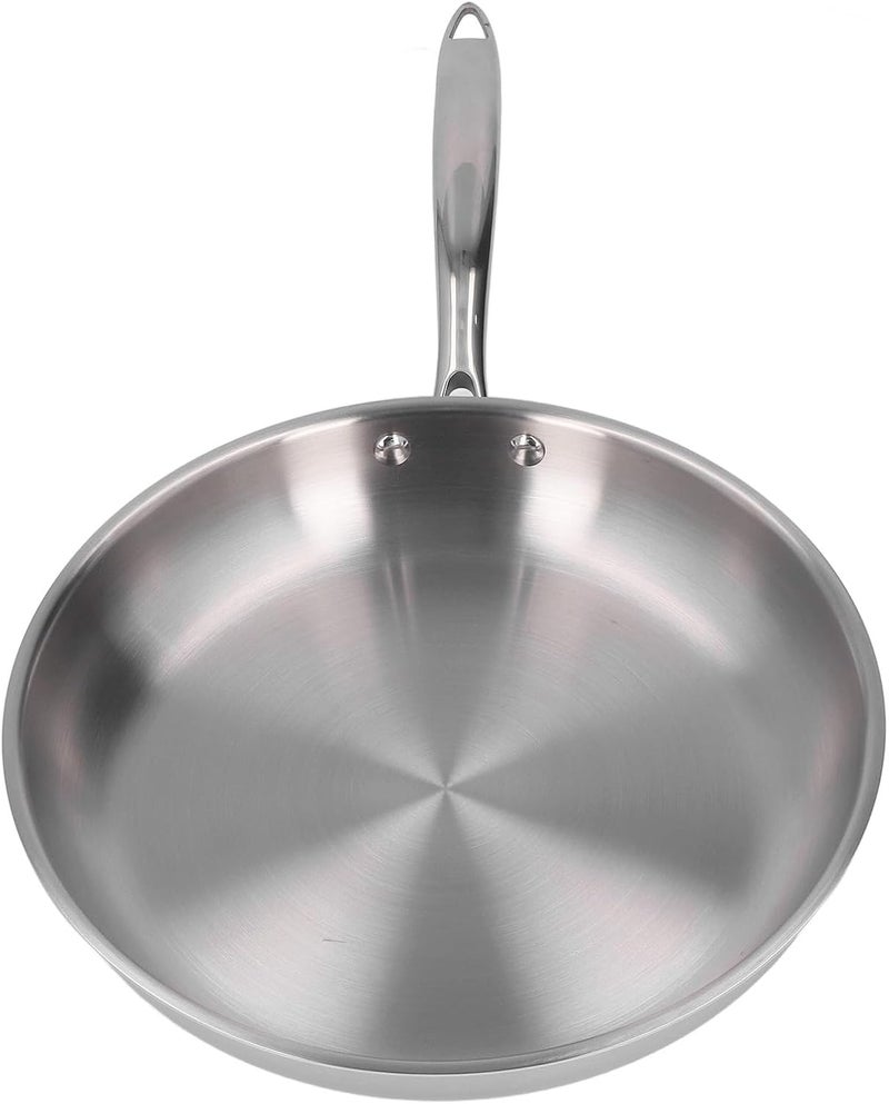 Stainless Steel Frying Pan Sta 304 Stainless Steel Thickened Frying Pan Skillet 11. Inch Non Stick for Omelettes and Versatile Cooking (30cm) - Image 4