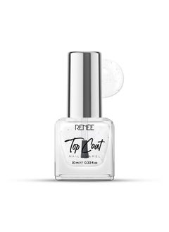 Renee Top Coat Nail Enamel, Quick Drying, Long Lasting, Chip Resisting Formula With High Shine & Full Coverage, One Stroke Application, Translucent Layer, 10 Ml  - Image 1