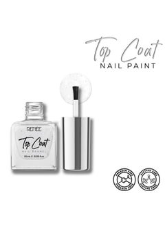 Renee Top Coat Nail Enamel, Quick Drying, Long Lasting, Chip Resisting Formula With High Shine & Full Coverage, One Stroke Application, Translucent Layer, 10 Ml  - Image 4