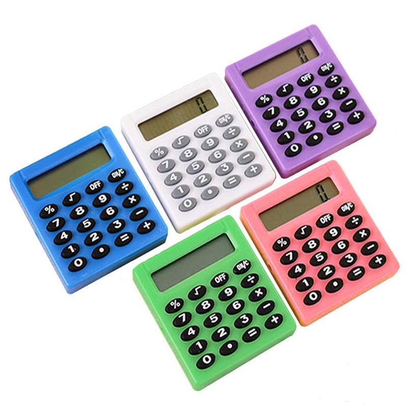 Pink Mini Portable 8 Digit Electronic Calculator For Students School Supplies - Image 3