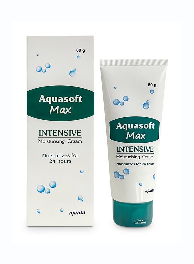 Ajanta AQUASOFT MAX Cream 60g | Intensive Moisturizing Cream for Dry & Very Dry Skin | Hydrating Face & Body Care - Image 1