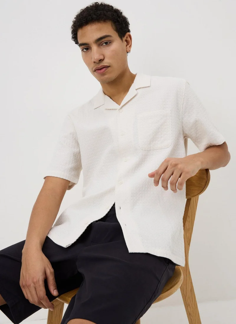 Matalan Ecru Textured Shirt