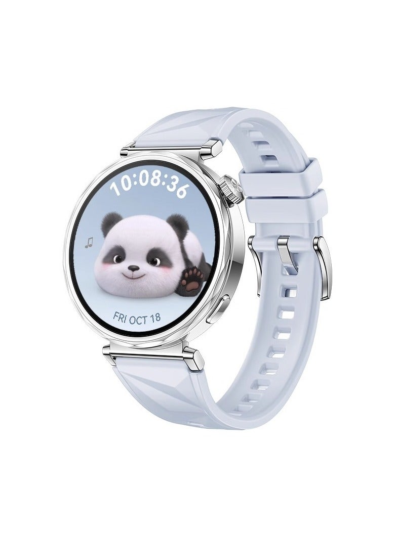 18MM Strap for Huawei Watch GT5 Pro 42mm/GT5 41mm/GT4 41mm,Silicone Watchband Replacement Bracelet,Light Blue - Image 1