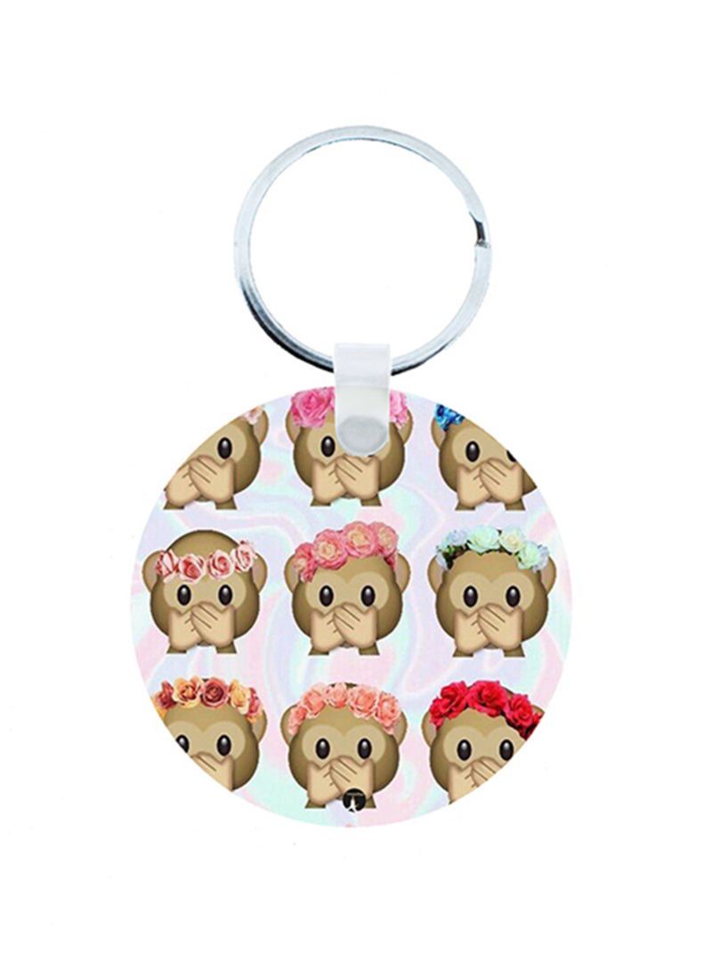 RKN Emojis Wooden Keychain