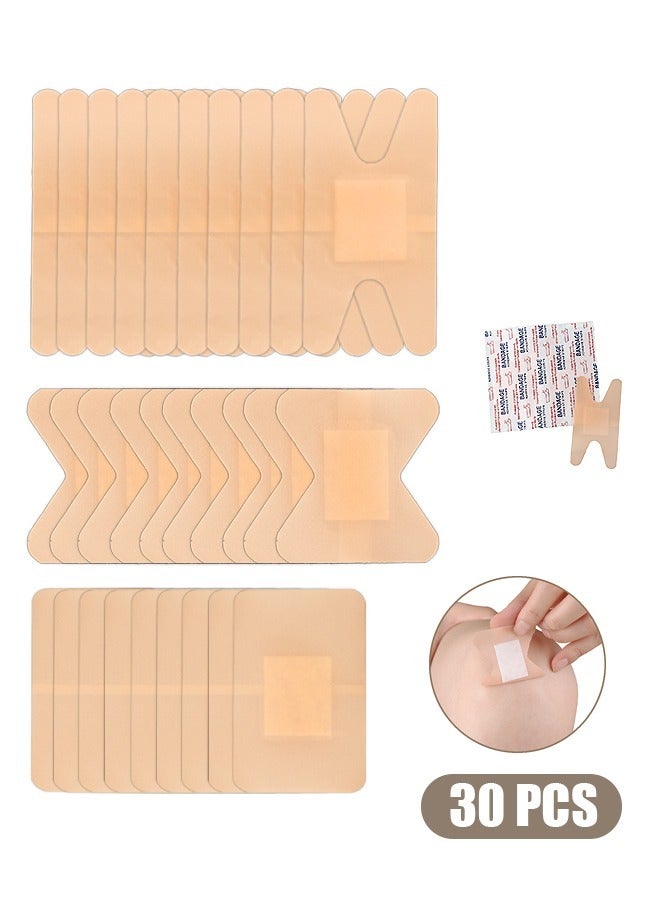 30 Pcs Tattoo Aftercare Bandage, Waterproof Adhesive Bandages for Knuckles  Fingertips, FirstAid Wound Care of Minor Cuts (Complexion) - Image 1