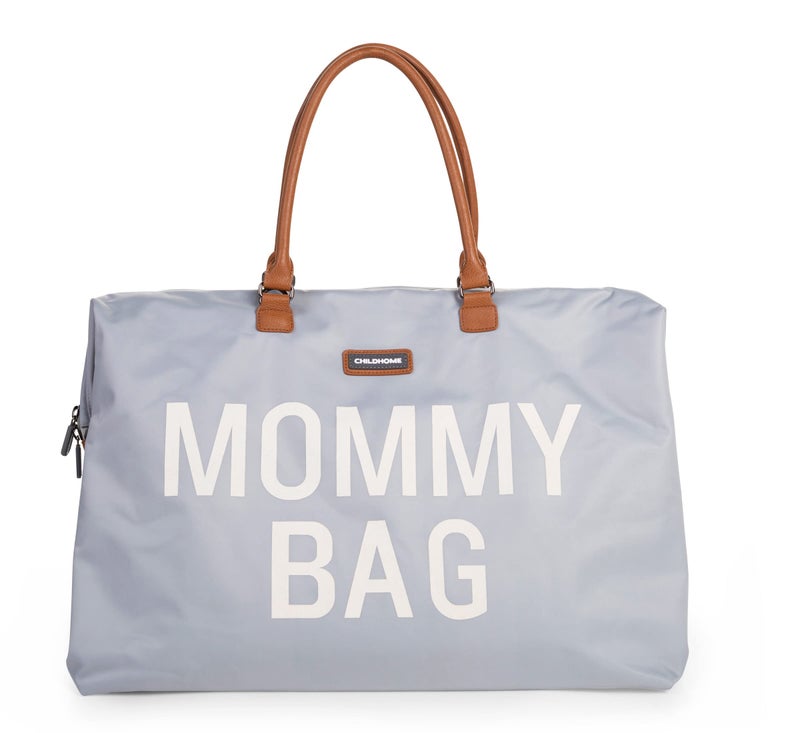CHILDHOME Childhome The Original Mommy Bag Large Baby Diaper Bag Mommy Hospital Tote and Travel Tote Pregnancy Must Haves Mommy Grey