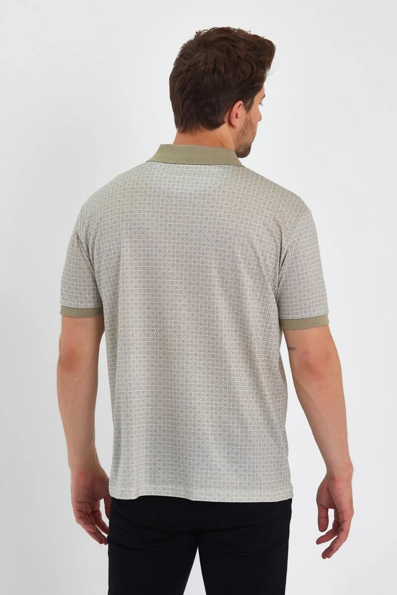 الكسندر جاردي Pocket Mercerized Fabric Polo Neck T-Shirt 1057