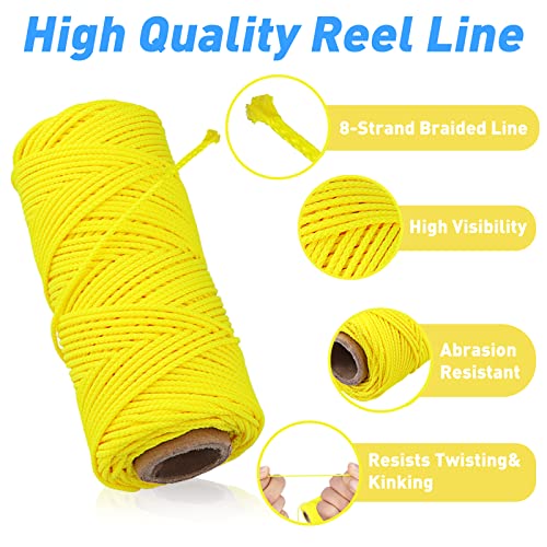 Pluzluce 150ft Scuba Diving Reel Line Replacement,2mm High Strength Spool Reel Line Cord for Scuba Dive Reel - Deep Sea, Wreck and Cave Diving, Safety Dive Marker, Dive Float Flag Yellow - Image 5