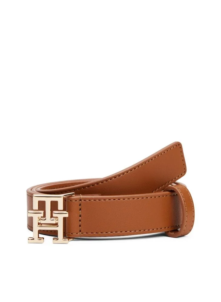 TOMMY HILFIGER Logo Detailed Non Allocated Hole Belt