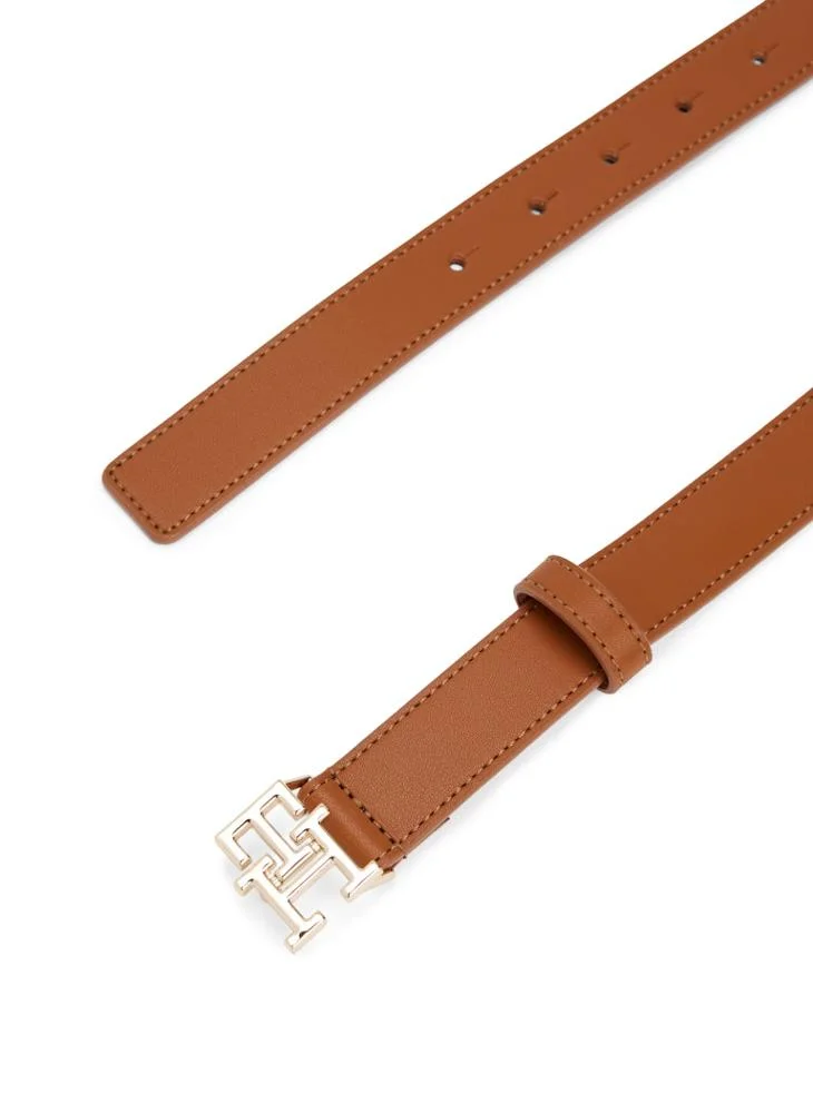 TOMMY HILFIGER Logo Detailed Non Allocated Hole Belt