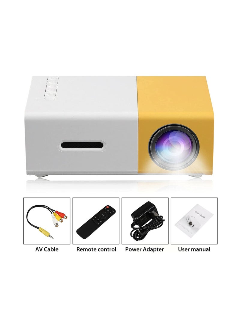 LEDIN Mini Portable Projector 400-600 Lumens LCD Video Projector Support HDMI USB AV CVBS Remote Control for Home Cinema Theater Indoor Outdoor Movie projector - Image 1