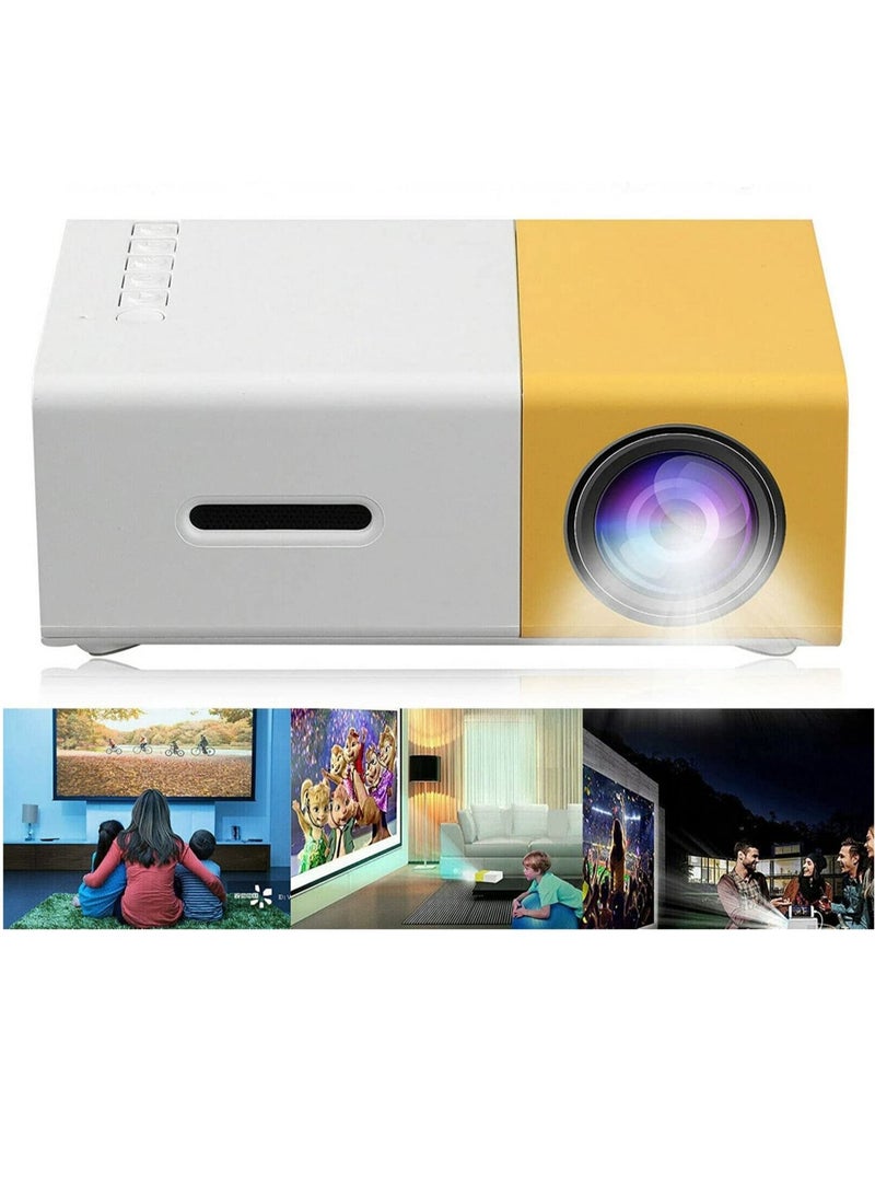 LEDIN Mini Portable Projector 400-600 Lumens LCD Video Projector Support HDMI USB AV CVBS Remote Control for Home Cinema Theater Indoor Outdoor Movie projector - Image 3