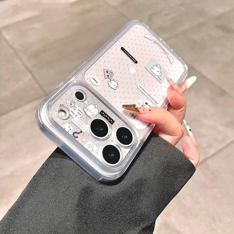 MHS Cute Cartoon Dog Silicone Phone Case for iPhone 17 Pro Max 14 15 16 13 Pro XS - Soft 3D Embossed Cover - Image 4