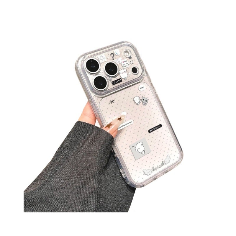 MHS Cute Cartoon Dog Silicone Phone Case for iPhone 17 Pro Max 14 15 16 13 Pro XS - Soft 3D Embossed Cover - Image 5
