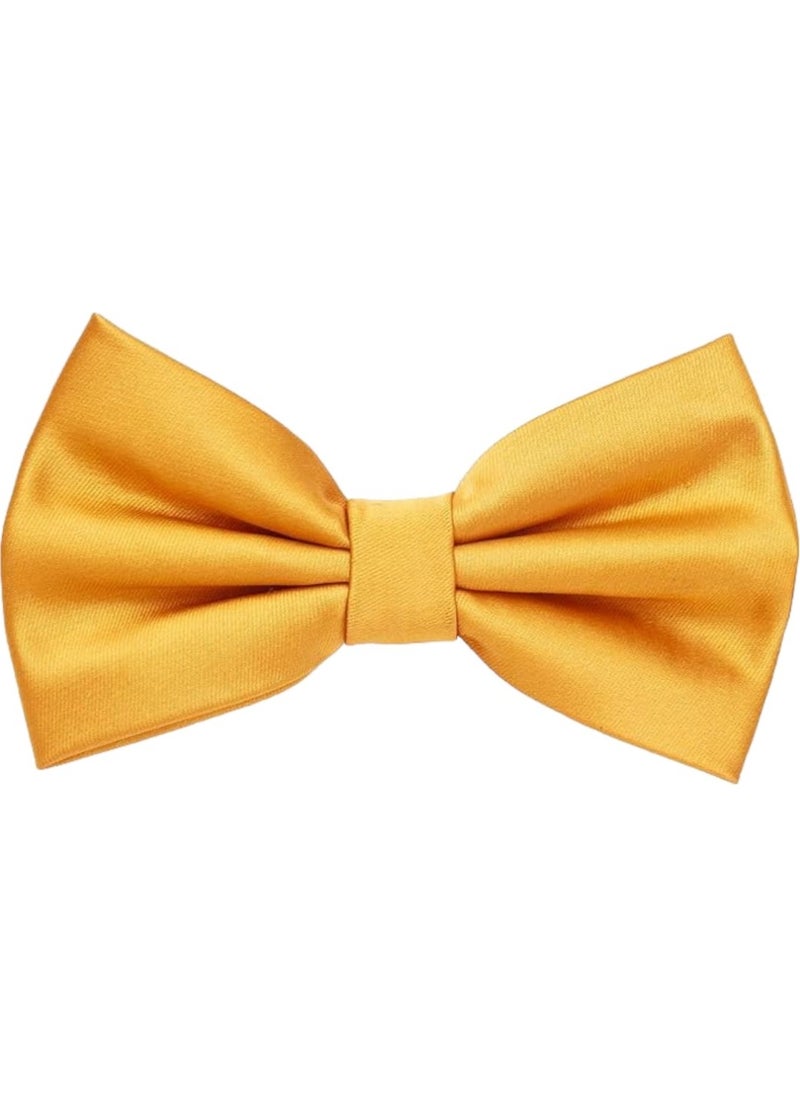 Trenderrs Men's Solid Color Satin Bow Tie  - Image 2
