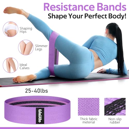WALITO 8Pcs Barbell Pad Set for Hip Thrust - Squat Pad,Gym Accessories for Women with Bar Bad,Bench Press, with Gym Ankle Straps,Resistance Bands for Working Out,Lifting Strap,Carry Bag - Image 5