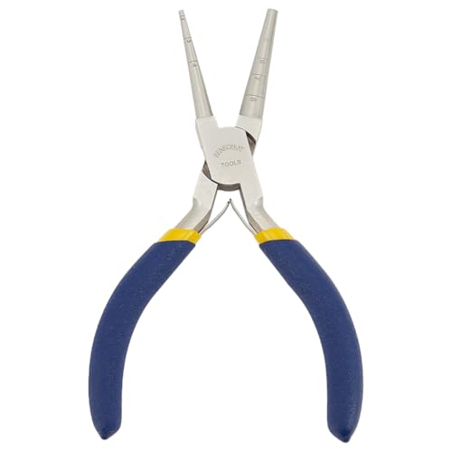BENECREAT Wire Looping Pliers with Non-Slip Handle, Precision Round Nose Pliers (2~8mm Loops) for Beading Jewelry Making and Wire Forming - Image 1