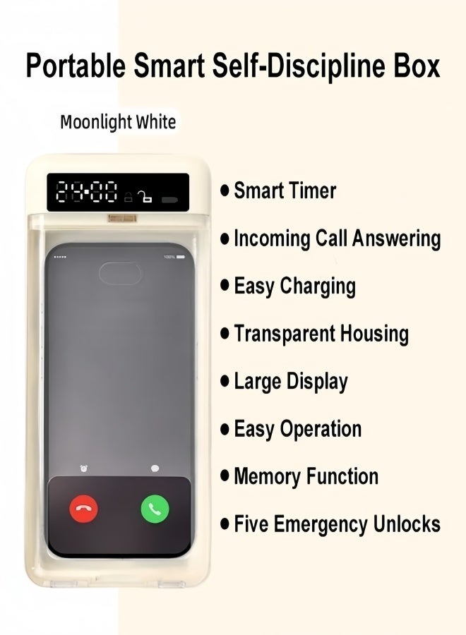 YINPAGE Portable Timer Phone Lock Box - Universal for iPhone & Android, Self-Control Tool for Kids, Students & Adults to Stay Focused & Enhance Mental Wellness - Image 2
